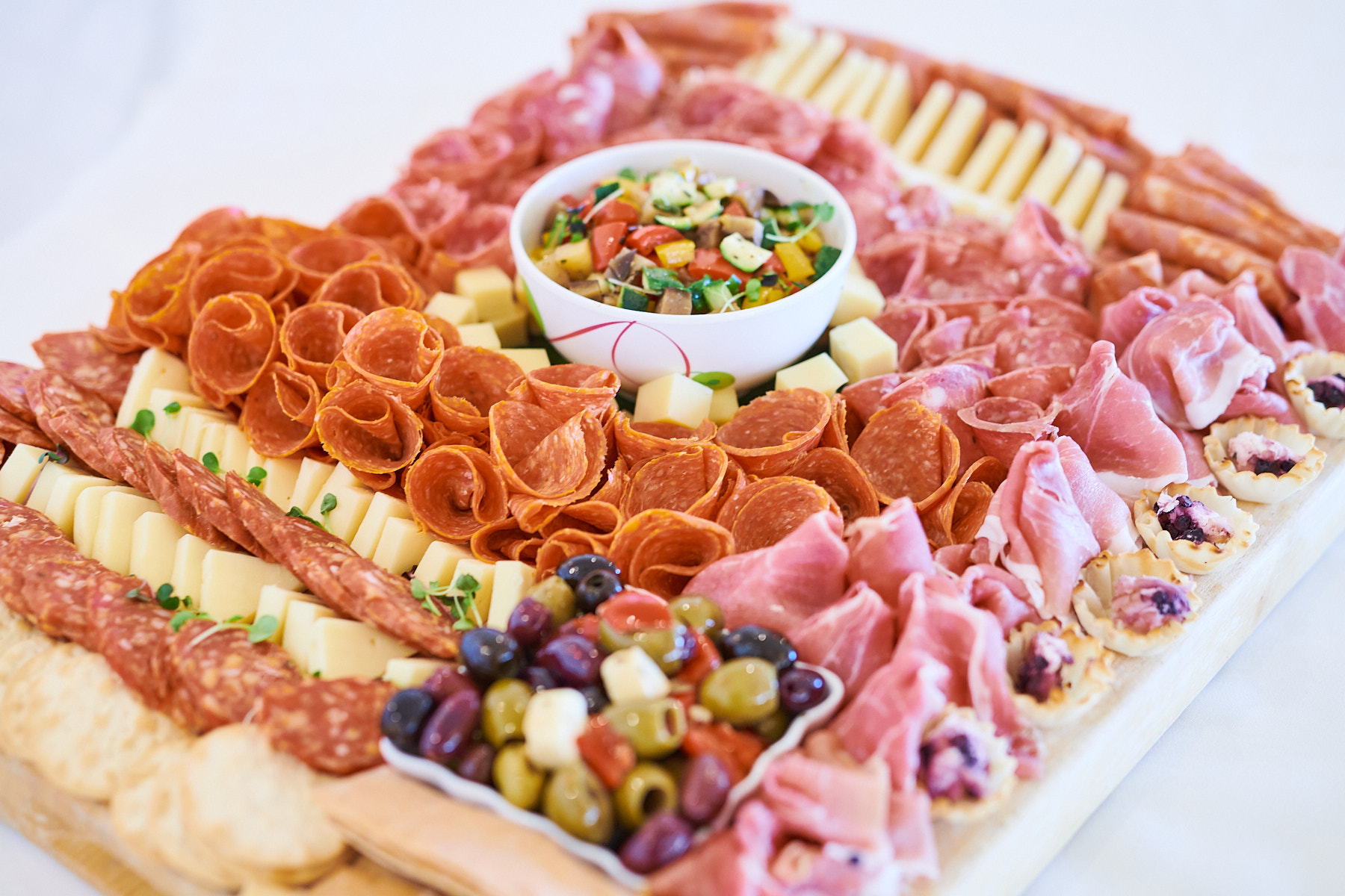 Appetizer tray for an event at Greentree Country Club